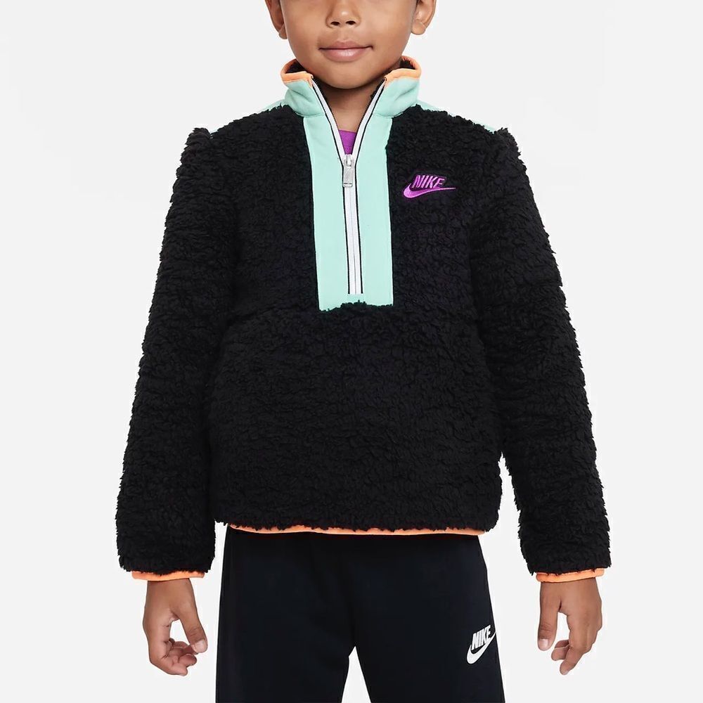 Nike Sportswear Illuminate Sherpa Half-Zip Jacket. Size 6